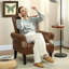 Faux Leather Armchair
