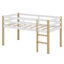 Lit mezzanine en bois avec échelle