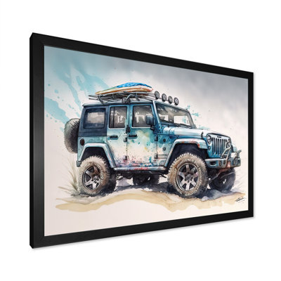 " Off Road On The Beach I " Painting Print