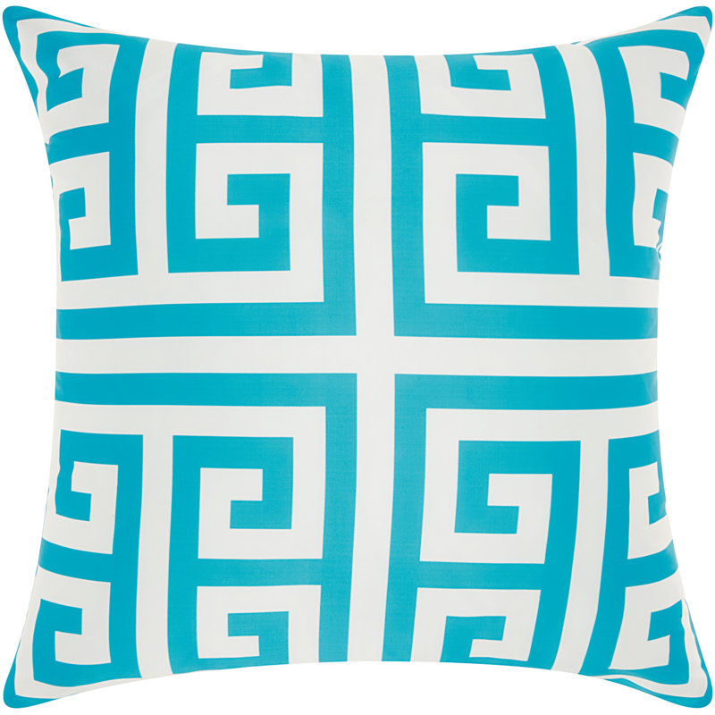 Housse et insert de coussin extérieur d'extérieur, Turquoise