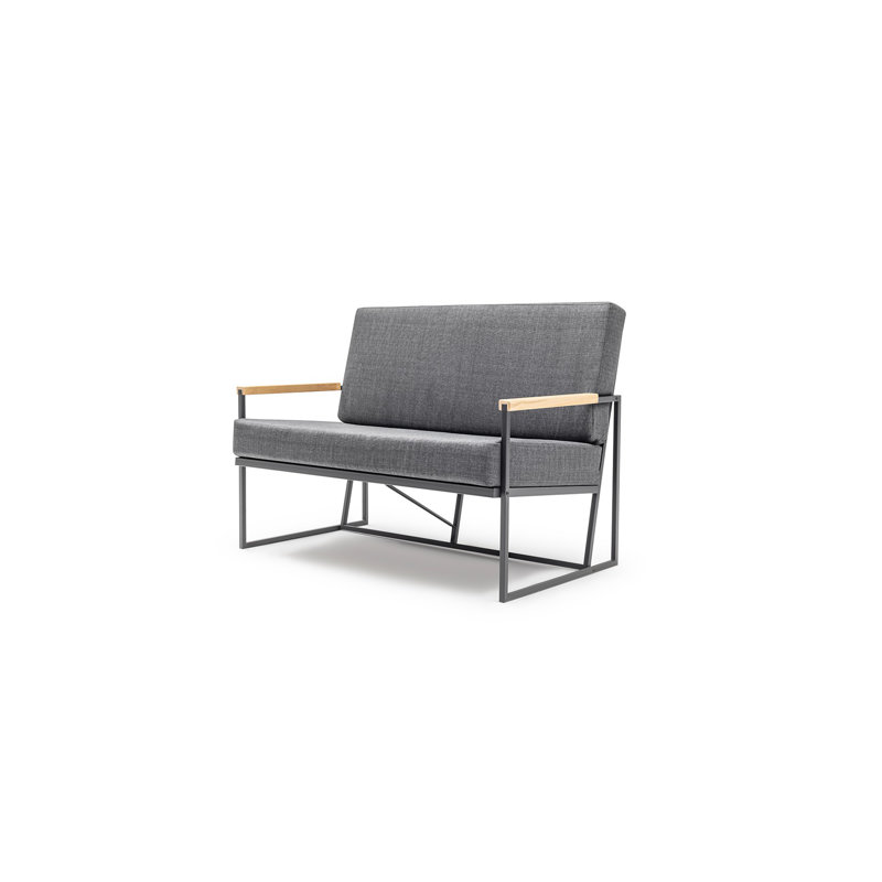 Anibella Rectangle Aluminum Loveseat