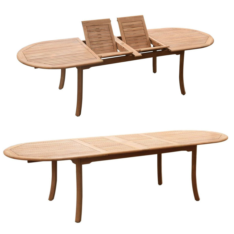 Osborne Outdoor 5 - Piece Teak Dining Set, 30.5" H x 82" L x 40" W, 10