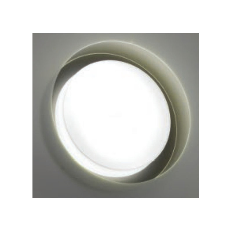 LED Wall Light 3 Flames, Silver, 12.5 cm H x 50 cm diameter, 3 x LED 18W 1620 lm 3000 K (included)