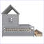 Combinaison moderne de 2 lits simples côte à côte avec deux tiroirs-799516944