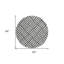 Tapis rond ivoire 8 po