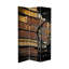 71" x 38.75" Tall Double Sided Library Canvas 3 Panel Room Divider