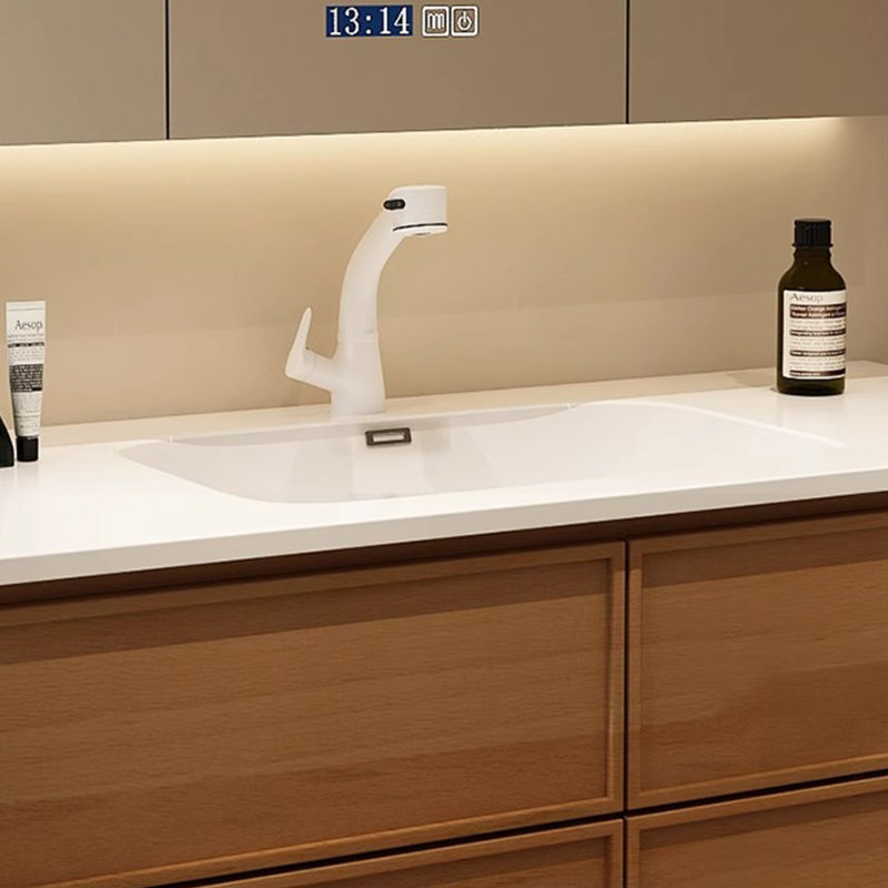 Light luxury Chinese style bathroom cabinet, 19.69" H x 59.06" W x 19.69" D