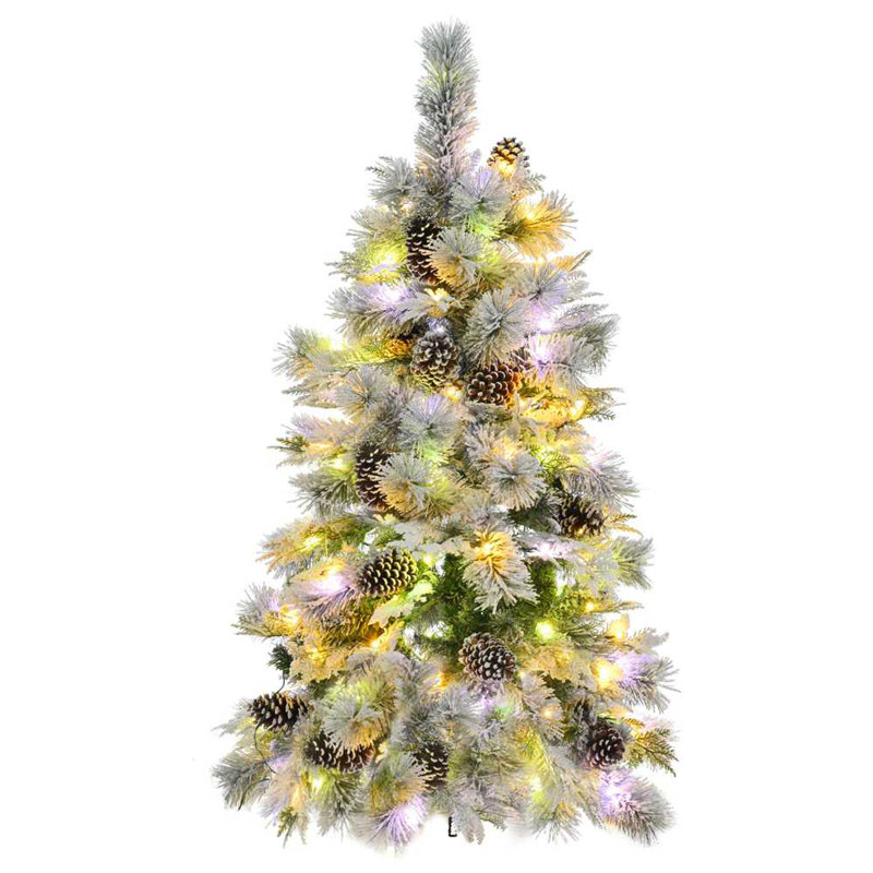 Artificial Xmas Tree with 170 Branch Tips,Mixed PE & PVC Branches