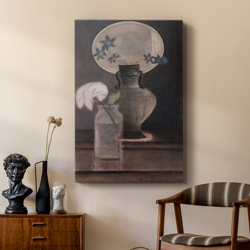 Imprimé floral rétro CIV - galerie Cavas sur mesure, H 48 po x l 32 po