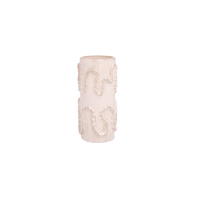 Vase en céramique fini blanc