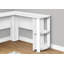 Bureau d'ordinateur 48 "en L avec tablettes de rangement pour bureau personnel - Blanc, moderne | Idée cadeau-1177381748