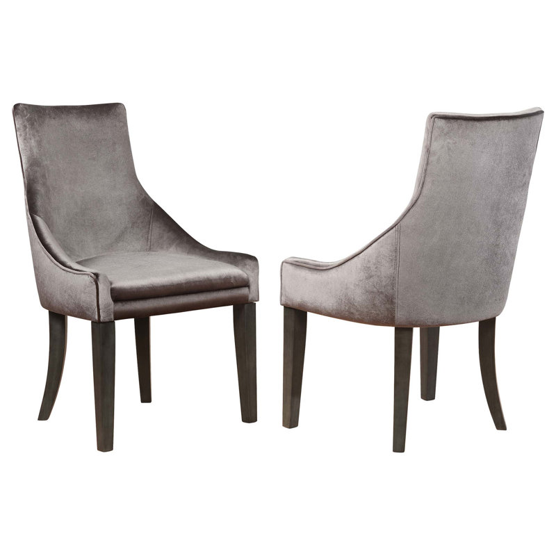 Chaise d'appoint rembourrée (ensemble de 2)