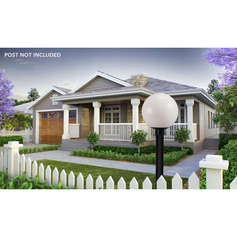 Solus 12" Globe Post Top Fixture with Opal Acrylic Lens