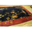 Tapis bleu marine antique en laine de taille art déco