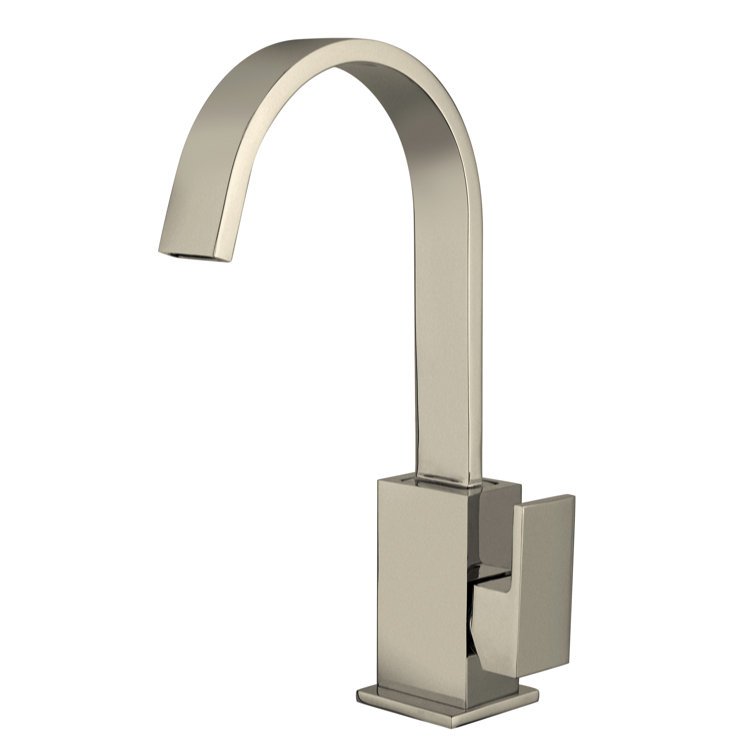 Corsini Single Hole Bathroom Faucet with Metal Pop-Up Drain Assembly
