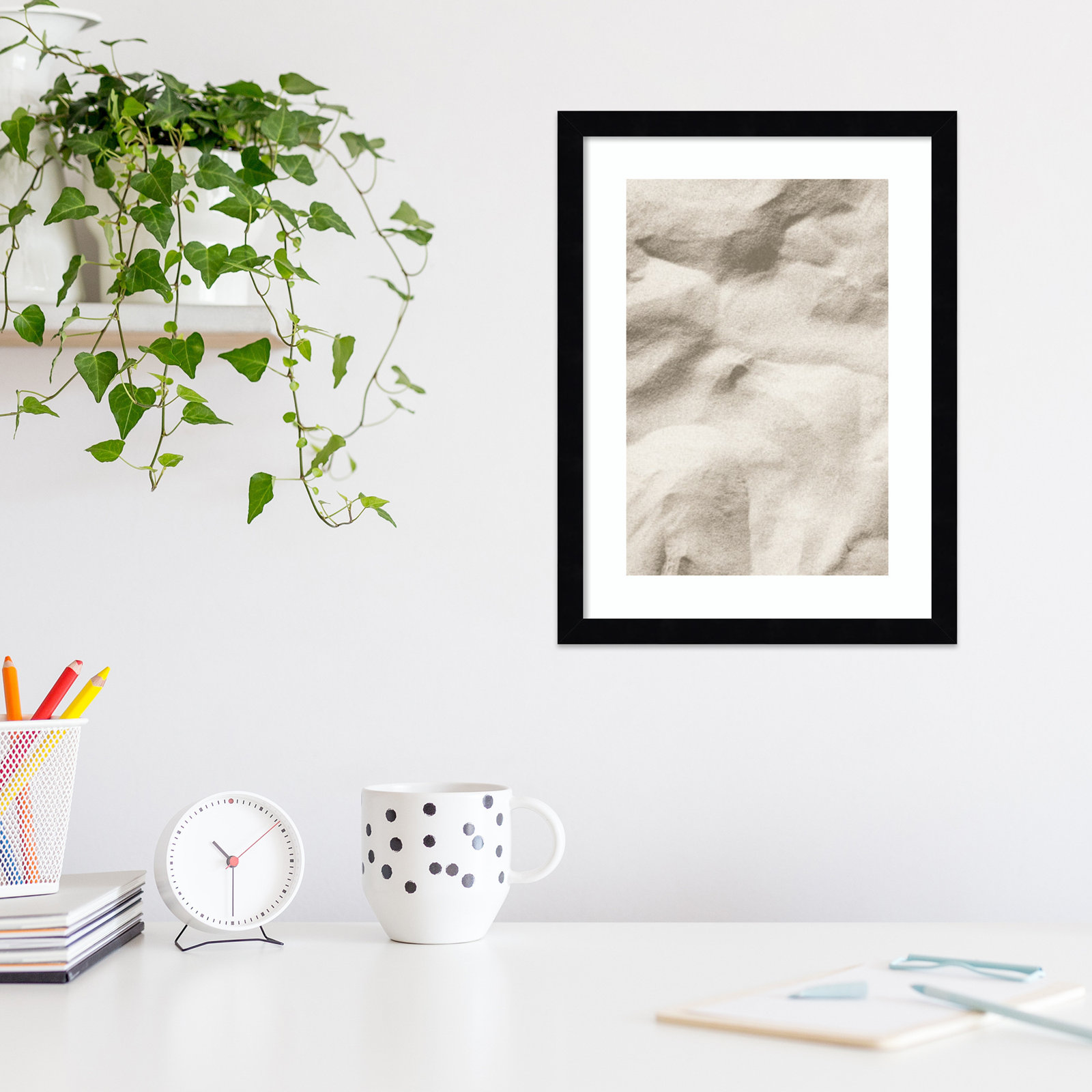 Beach 001 Photo Print, Black, 17" H x 13" W x 1" D