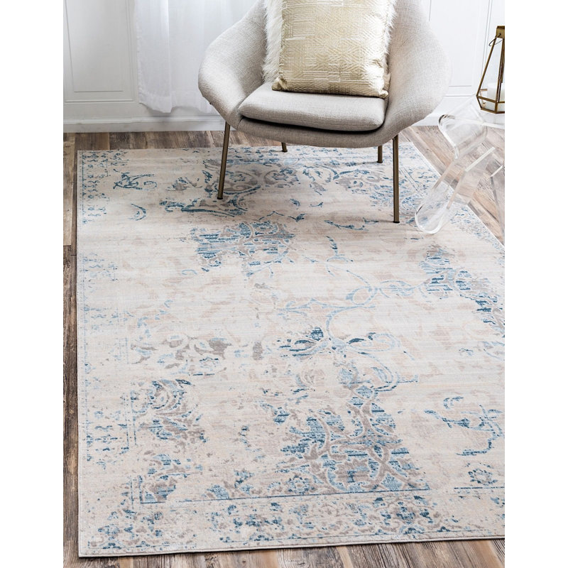 Tapis oriental beige Iyanna, Rectangle 5 pi x 8 pi