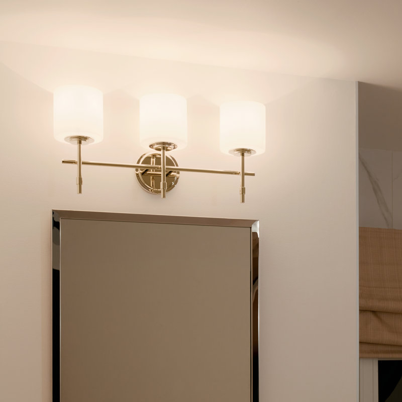 Luminaire de salle de bain, Nickel poli, 3