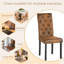 Adaidh 47cm H Tufted Upholstered Upholstered Back Parsons Chair in Brown