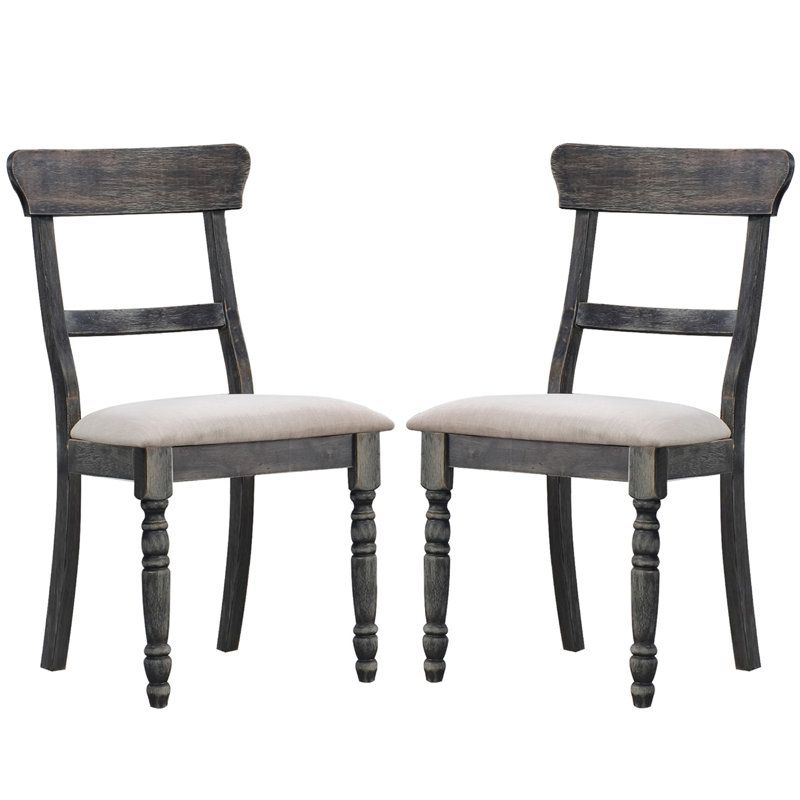 Ensemble de 2 chaises de salle à manger avec coussin de siège rembourré