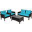 Gullo 4 - Person Patio Conversation Set with Cushions-95849859
