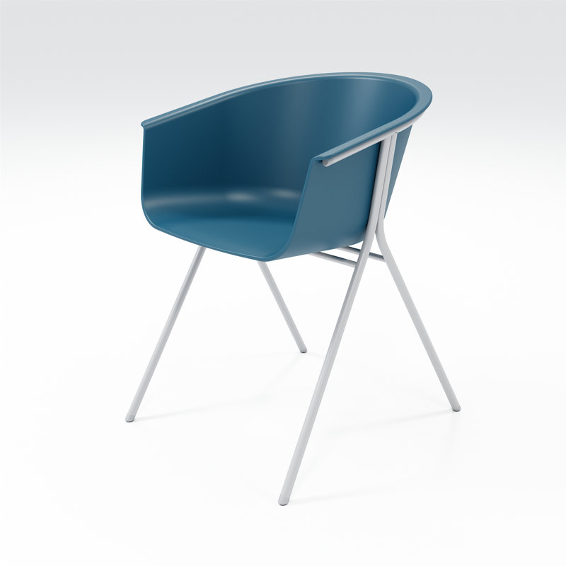 Tee Arm Chair, Bermuda/Silver