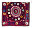 Nappe rétro 56 x 92 po Housse de lit en soie brodée à la main. Décoration murale traditionnelle