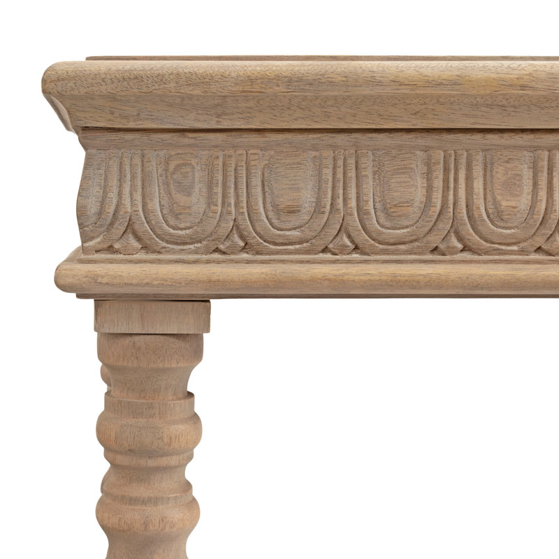 Charyn 36'' Solid Wood Console Table, Light Brown