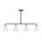 Hashimoto 4-Light Linear Chandelier in Matte Black-1863785308