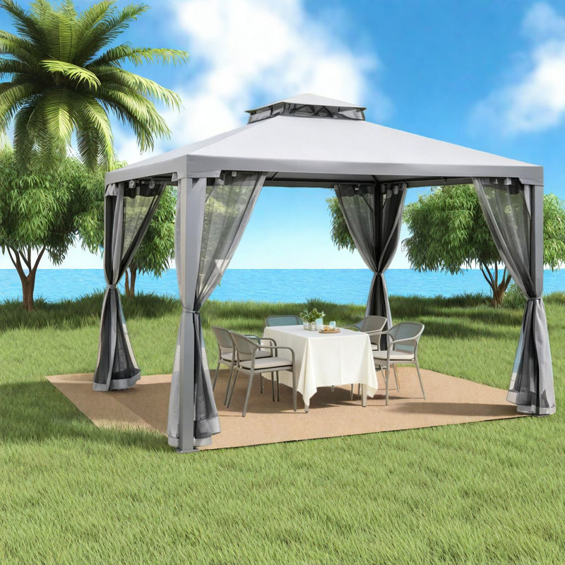 Auvents spacieux et abris de jardin (doit inclure le cadre), patio moderne en acier