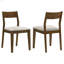 Chaise de salle à manger rembourrée (ensemble de 2)