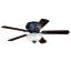 Ventilateur de plafond transitionnel d'intérieur à profil bas de 42 po en nickel satiné avec pales réversibles en érable et argent, ensemble d'éclairage à DEL et chaîne à tirer inclus, 3 vitesses, abat-jour en verre givré blanc-1362496412