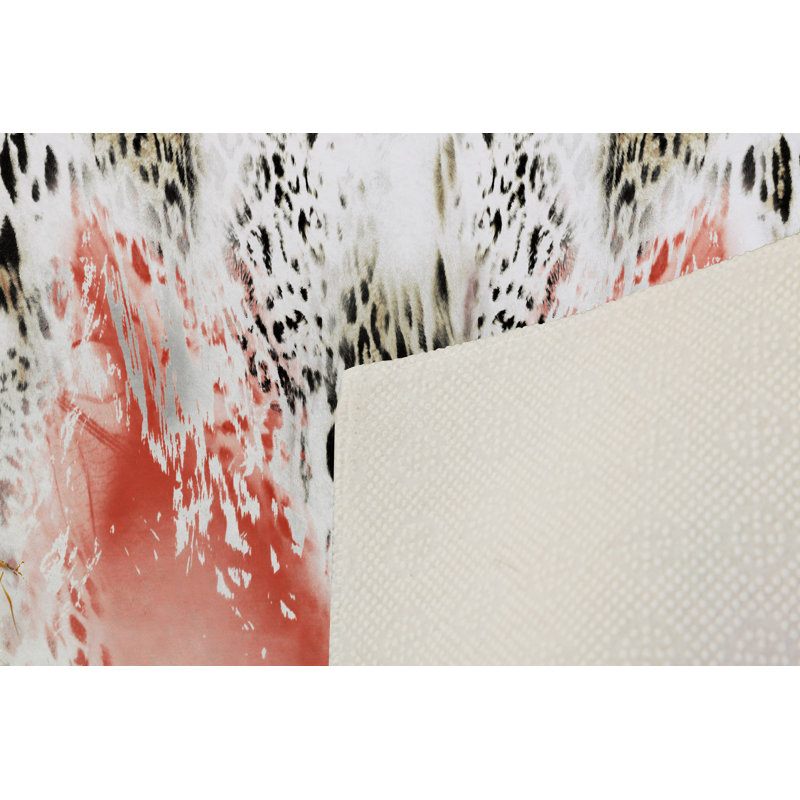 Premium Woven Carpet, 5.2 x 7.5 ft, 100% Polyester, Antibacterial, Non-Slip Underside, 0.3 in Pile Height | Machine Washable, 3D Digital Print | Perfect for Living Room, Bedroom & Office Décor