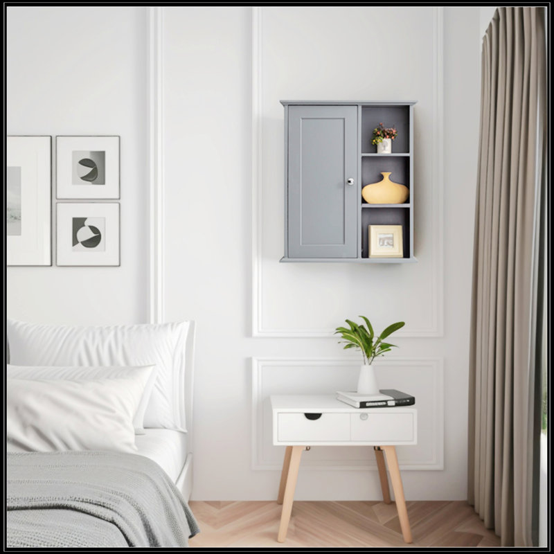Armoire murale 23,6 po, Gris