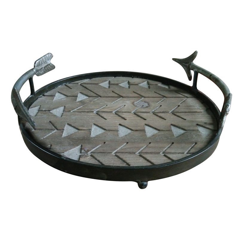 Ensemble de plateaux de rangement décoratifs 3 pièces Laurius