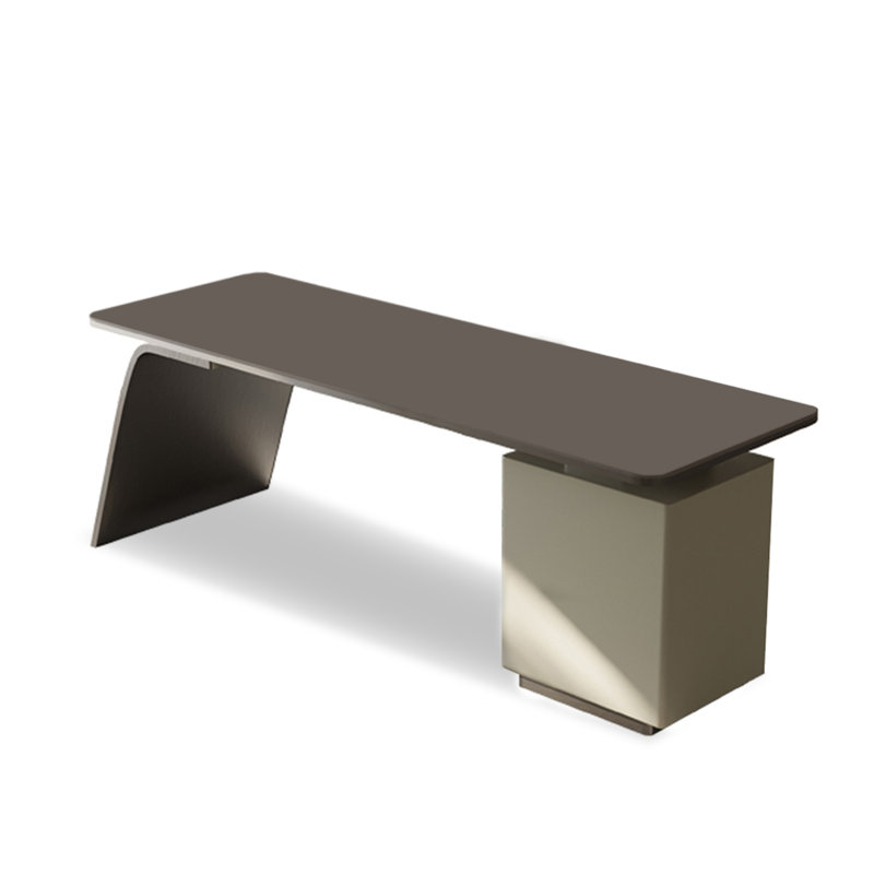Acier inoxydable 70,87 po rectangulaire + plaques de roche, Noir/gris, H 29,53 po x l 70,87 po x P 27,56 po