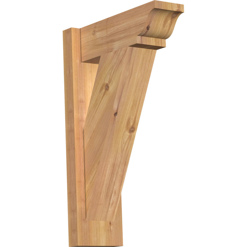 Persienne traditionnelle en bois rustique, Sapin Douglas de 5 1/2 po (lisse), P 14 po x H 22 po