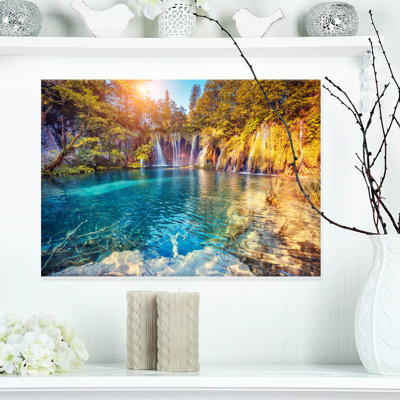 «Turquoise Water and Sunny Beam», reproduction de photographie de paysage