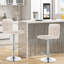 Dequincy Swivel Upholstered Adjustable Height Counter Stool with Metal Frame-848258901