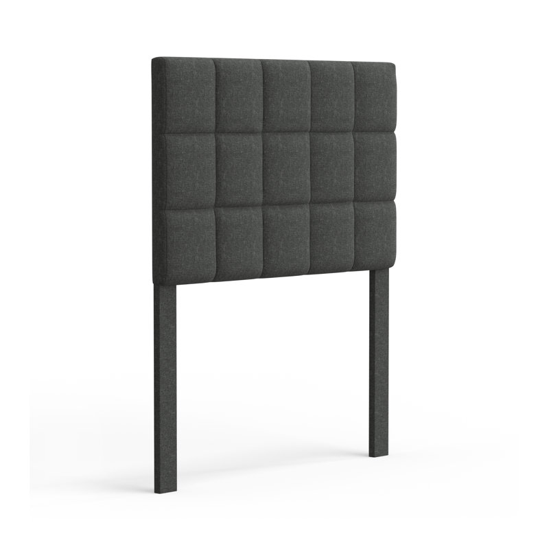 Ahitana Upholstered Headboard, Twin, Dark Gray