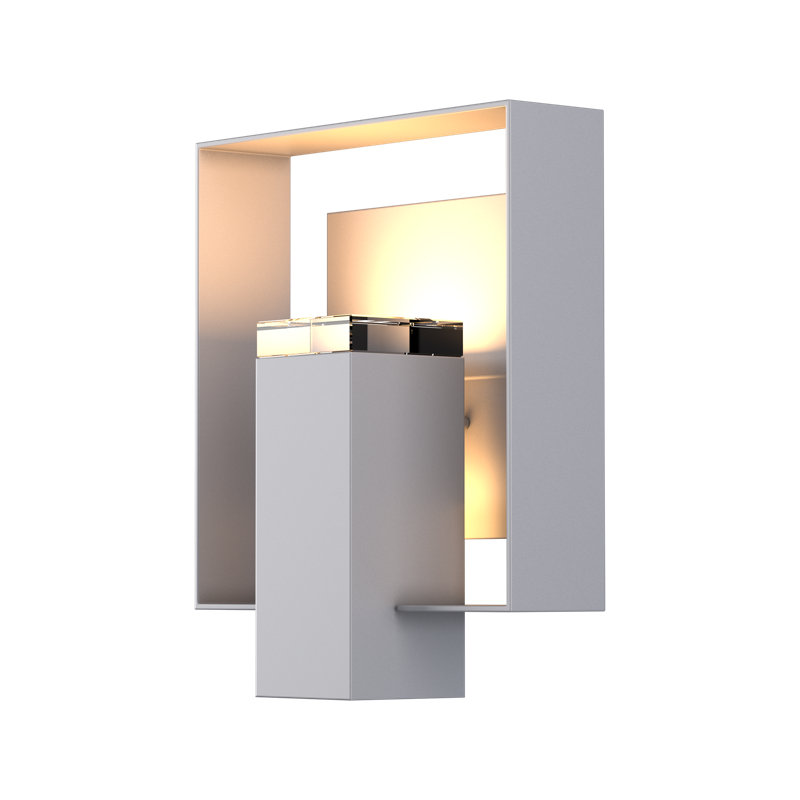 Shadow Box Aluminum Wall Light, Coastal Black 2, Coastal Natural Iron, No