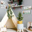 «Woodland Animal Nursery», art mural - blanc - ensemble de 4 reproductions d'inspiration safari