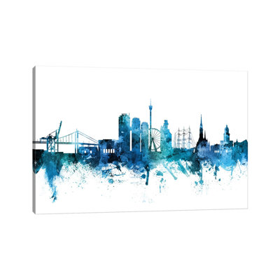 Gothenburg, Sweden Skyline by Michael Tompsett - Wrapped Canvas Gallery-Wrapped Canvas Giclée