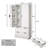 72"H Freestanding Pantry Storage Cabinet with Adjustable Shelves and 2 Large Drawers-523904355
