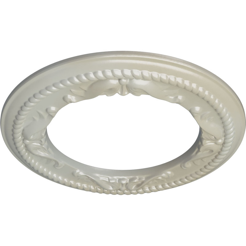 Médaillon de plafond H 12,25 po x l 12,25 po x P 0,875 po, Bleu Flash