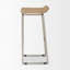 Tabouret de bar et de bar en bois de manguier massif Barlow-2102677842