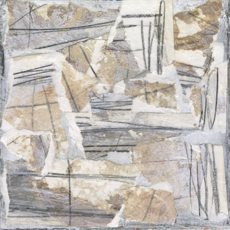 Neutral Reconstructions I by Jodi Fuchs - Wrapped Canvas Painting, 51cm H x 51cm W