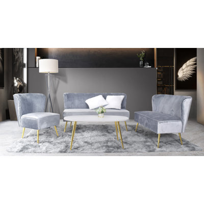 Starkey Velvet 3 Piece Living Set