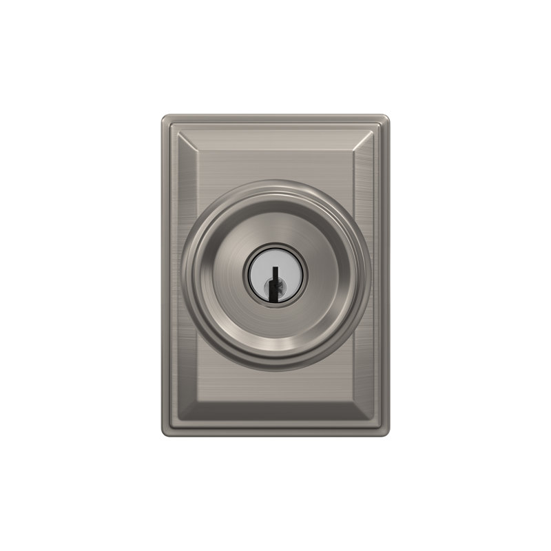 Complete Entry Knob Set with Deadbolt, Satin Nickel