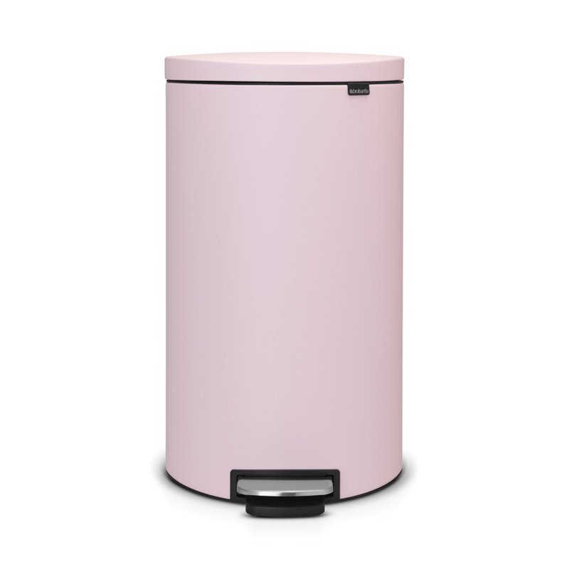 Brabantia Flatback Soft Closing Pedal Bin, White, 40 L
